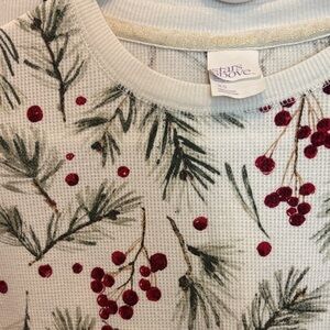 Stars Above Cream and Red Holiday Sweater
